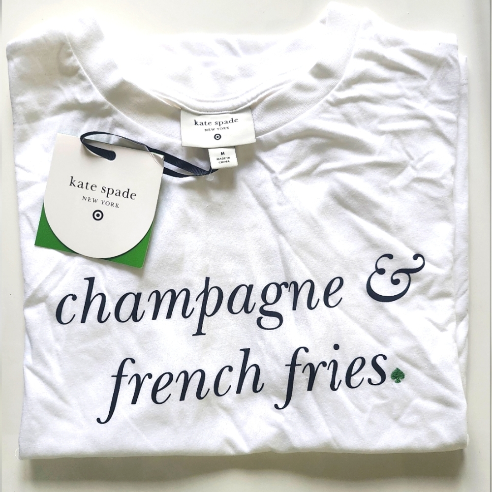 Kate Spade X Target Champagne & French Fries T-shirt - Medium